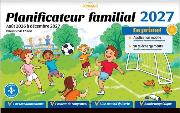 PLANIFICATEUR FAMILIAL 2027 - 17 MOIS - AOUT 2026 A DECEMBRE 2027