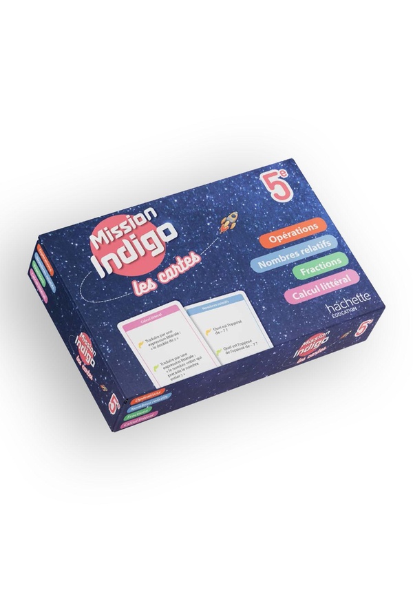 MISSION INDIGO LES CARTES - OPERATIONS, NOMBRES RELATIFS, FRACTIONS, CALCUL LITTERAL - 5E - ED. 2026