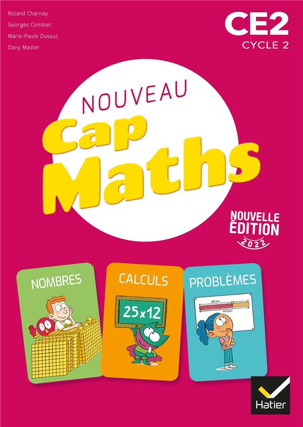 CAP MATHS CE2 ED. 2021 CAHIER DE GEOMETRIE + MANUEL ED. 2022