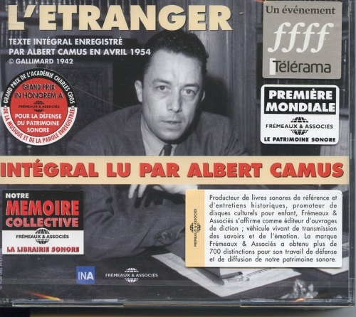 L ETRANGER LU PAR ALBERT CAMUS EN 1954