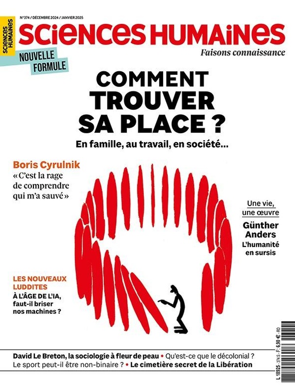 SCIENCES HUMAINES N 374 : COMMENT TROUVER SA PLACE ? - DECEMBRE 2024 / JANVIER 2025