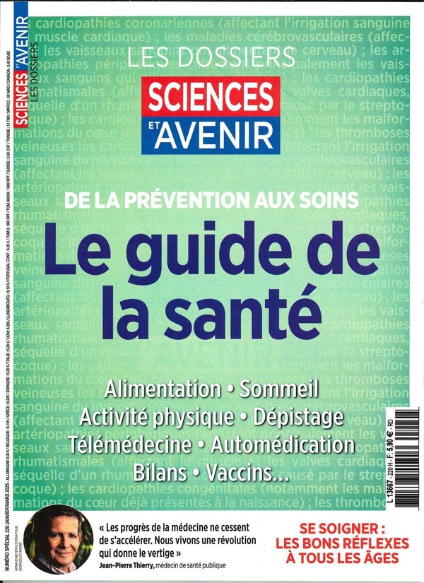 SCIENCES ET AVENIR HS N 220 - LE GUIDE DE LA SANTE - JANVIER/MARS 2025