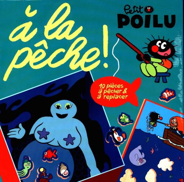 PETIT POILU - PUZZLE EN BOIS PECHE MAGNETIQUE
