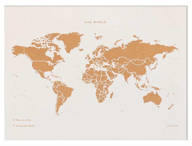 CARTE LIEGE - MONDE M - SPECIAL EDITION BLANC 45CM X 30CM X 1.5CM