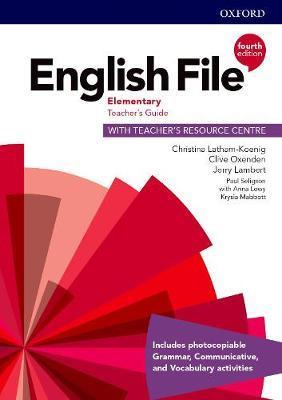 ENGLISH FILE: 4TH EDITION ELEMENTARY. TEACHER'S GUIDE WITH TEACHER'S RESOURCE CENTRE  (PACK)