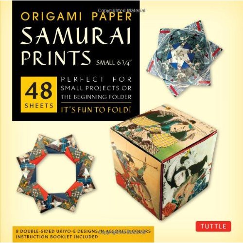 ORIGAMI PAPER SAMURAI PRINTS SMALL /ANGLAIS
