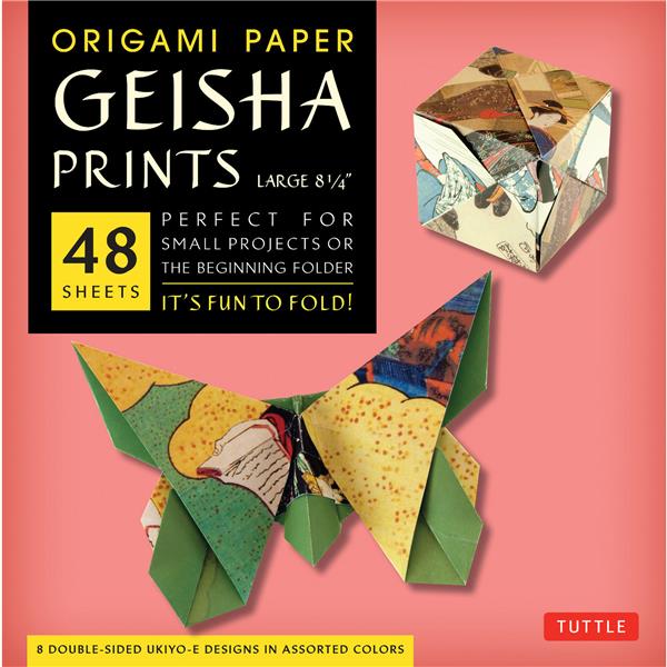 ORIGAMI PAPER GEISHA PRINTS LARGE (NEW ED) /ANGLAIS