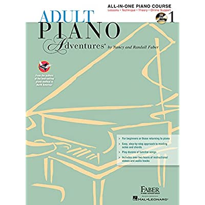 ADULT PIANO ADVENTURES ALL-IN-ONE LESSON BOOK 1  +CD