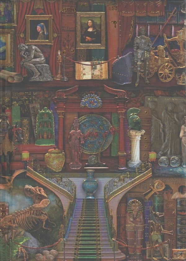 FLAME TREE NOTEBOOKS - AIMEE STEWART: MUSEUM BOOKSHELVES (FOILED JOURNAL) - NOUVELLE EDITION