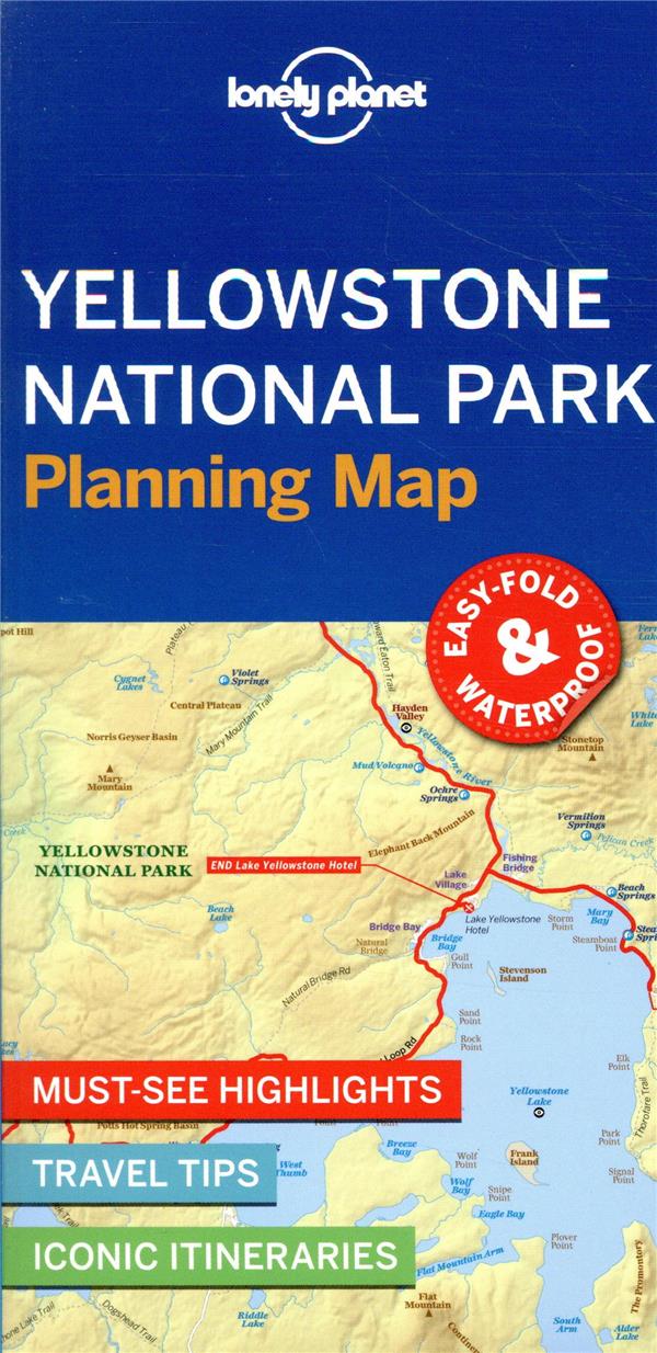 YELLOWSTONE NATIONAL PARK PLANNING MAP 1ED -ANGLAIS-