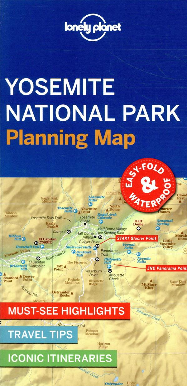 YOSEMITE NATIONAL PARK PLANNING MAP 1ED -ANGLAIS-