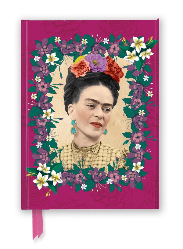 FLAME TREE NOTEBOOKS - FRIDA KAHLO: DARK PINK (FOILED JOURNAL)