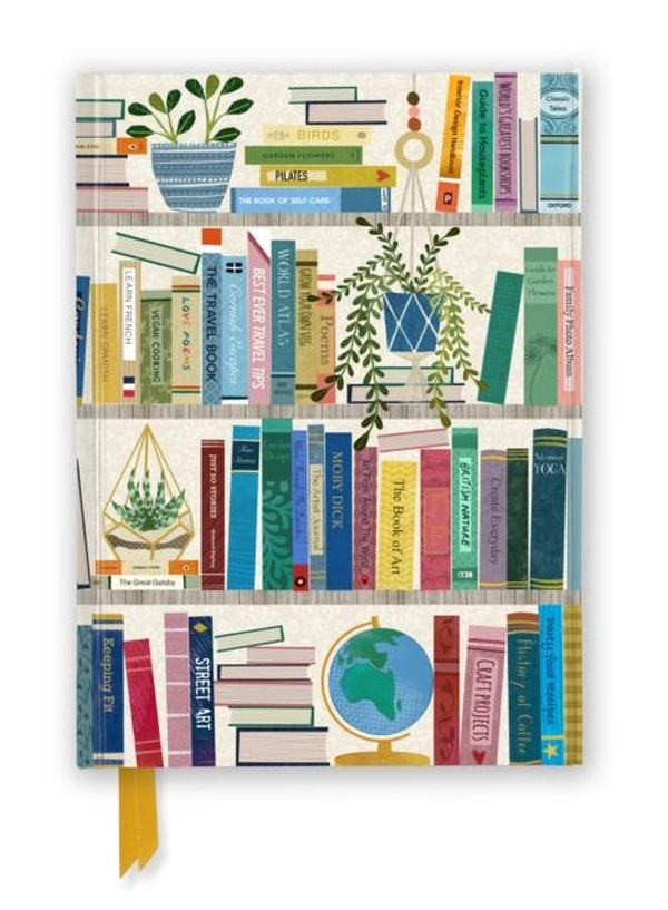 FLAME TREE NOTEBOOKS - GEORGIA BREEZE: BOOKSHELVES (FOILED JOURNAL)