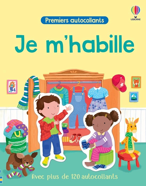 JE M'HABILLE - PREMIERS AUTOCOLLANTS - DES 3 ANS