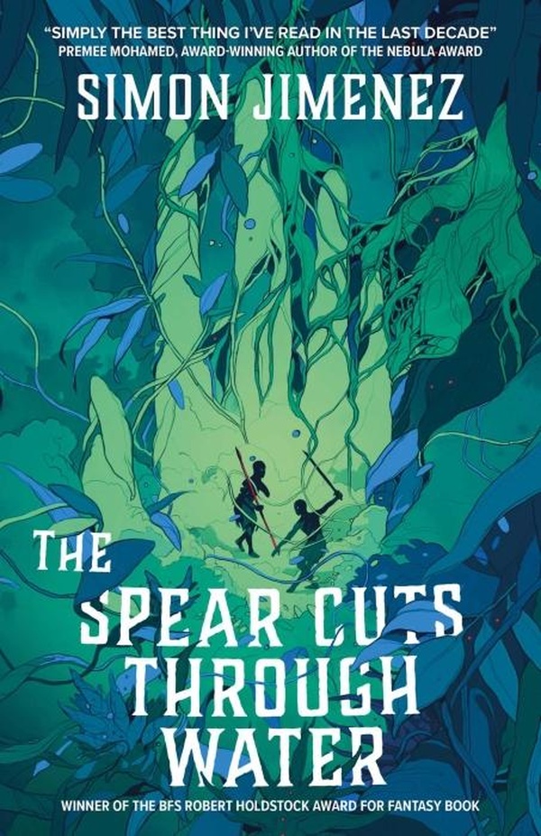 THE SPEAR CUTS THROUGH WATER