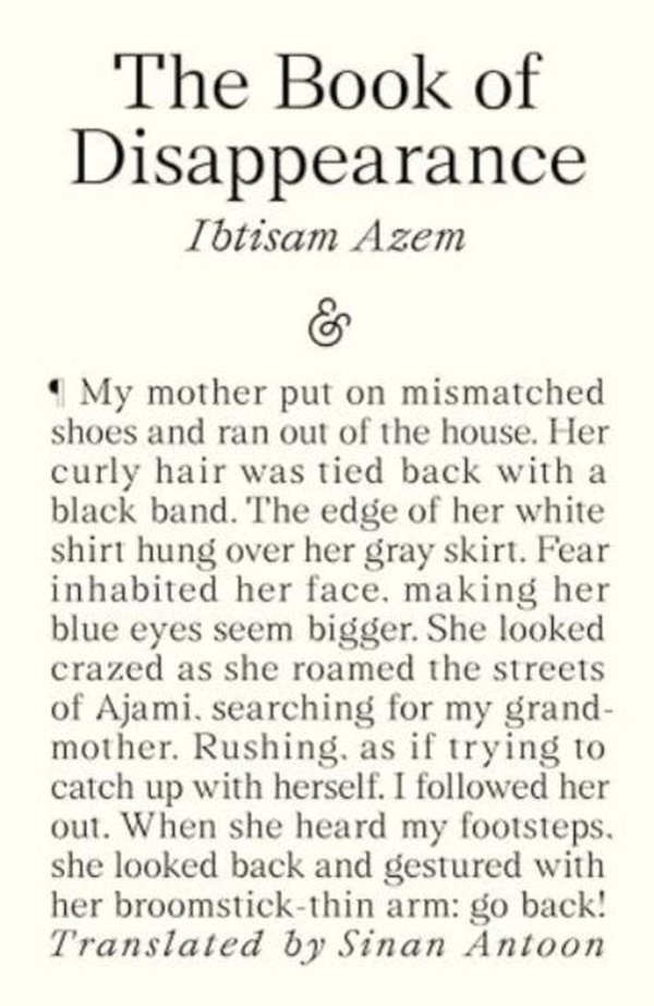 THE BOOK OF DISAPPEARANCE