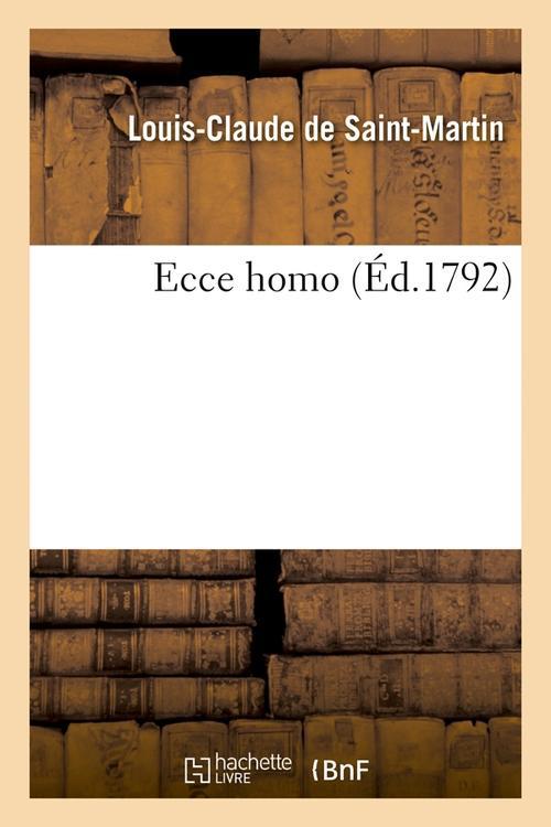 ECCE HOMO (ED.1792)