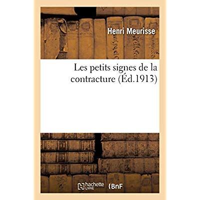LES PETITS SIGNES DE LA CONTRACTURE