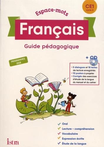ESPACE-MOTS FRANCAIS CE1 - GUIDE PEDAGOGIQUE - ED. 2020