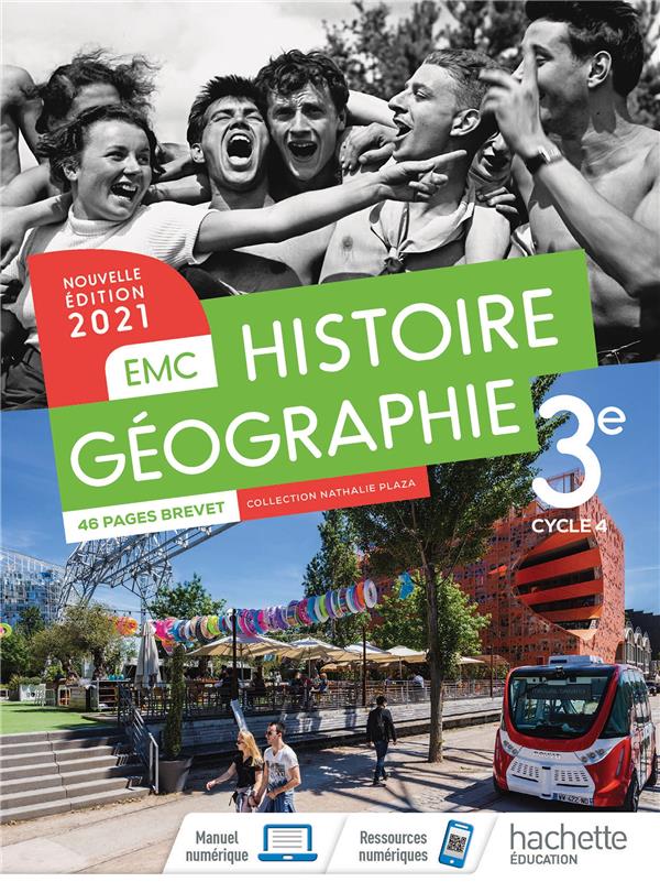 HISTOIRE - GEOGRAPHIE EMC CYCLE 4/ 3E - LIVRE ELEVE - ED. 2021