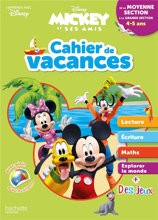 DISNEY - MICKEY - DE LA MOYENNE A LA GRANDE SECTION - CAHIER DE VACANCES 2026