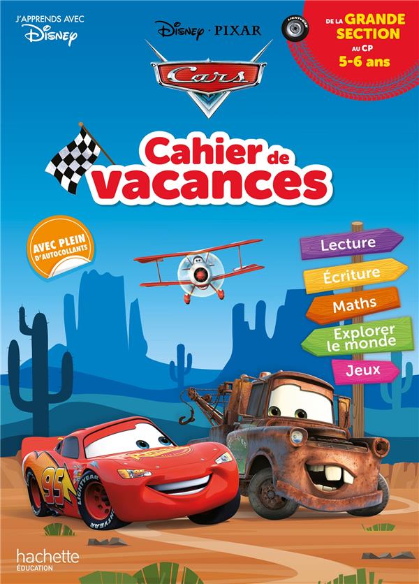 DISNEY - CARS - DE LA GRANDE SECTION AU CP - CAHIER DE VACANCES 2026