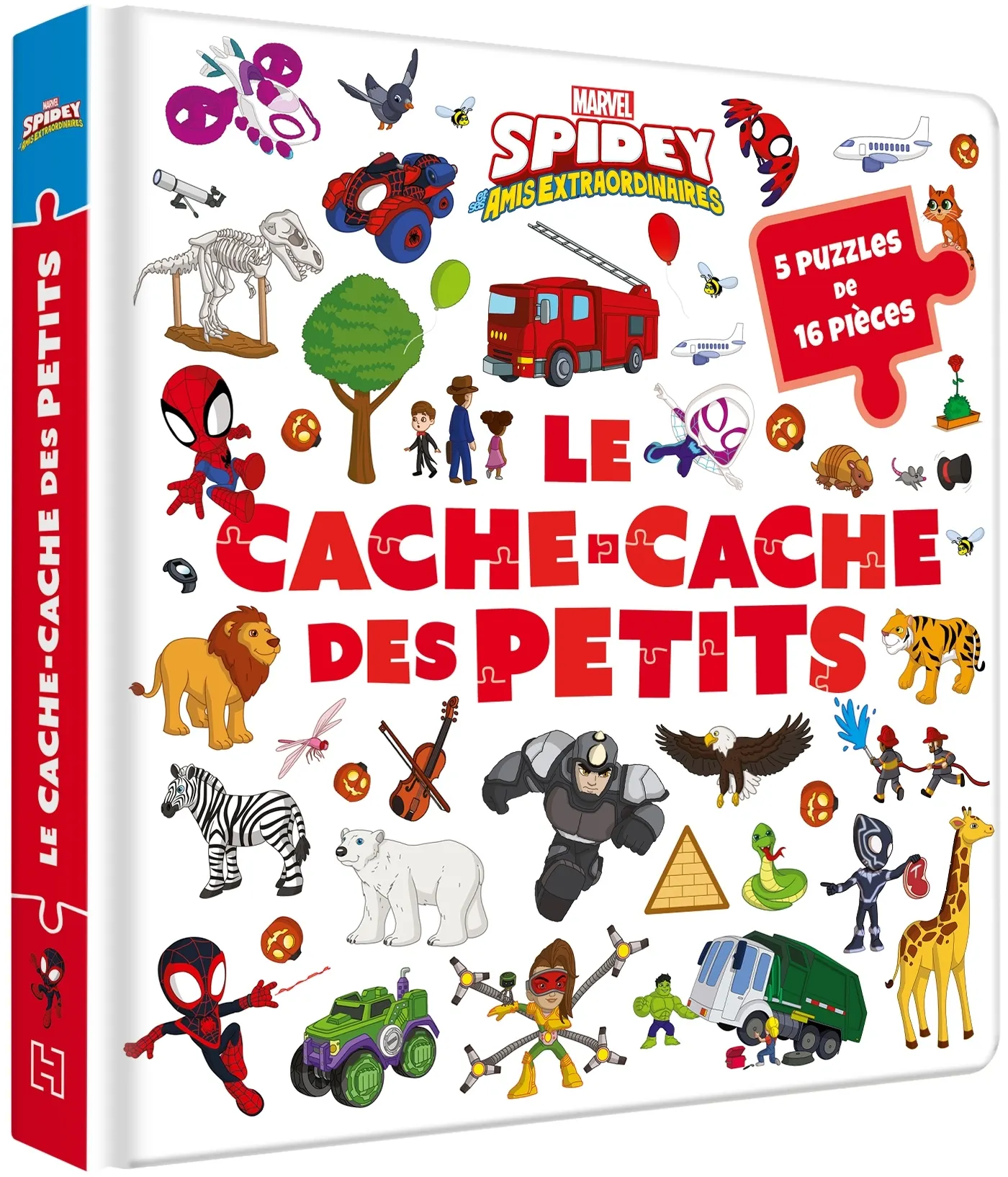 SPIDEY ET SES AMIS EXTRAORDINAIRES - LE CACHE-CACHE DES PETITS - 16 PIECES - MARVEL