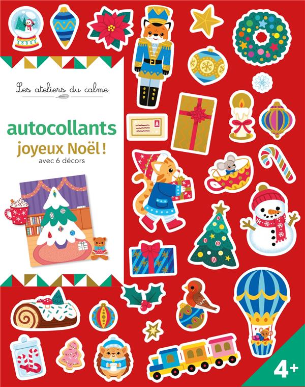 AUTOCOLLANTS JOYEUX NOEL ! AVEC 6 DECORS