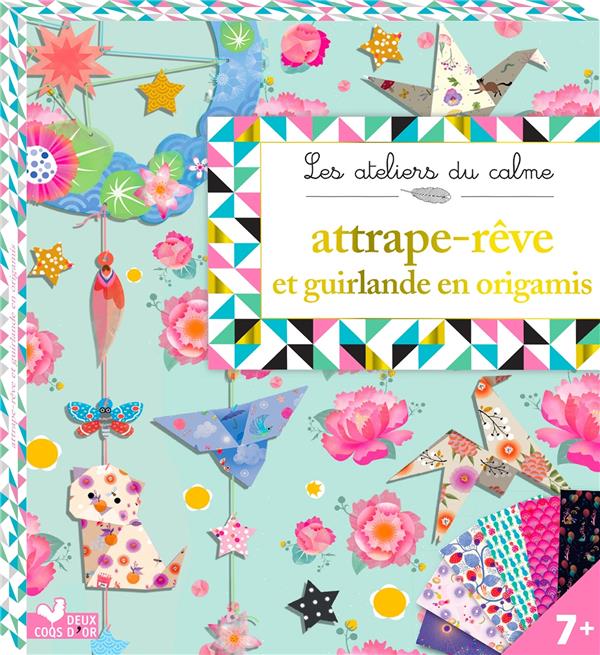 ATTRAPE-REVE ET GUIRLANDE EN ORIGAMIS - BOITE AVEC ACCESSOIRES