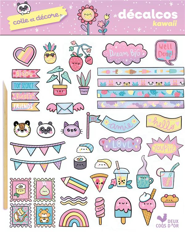 COLLE ET DECORE - DECALCOS KAWAII