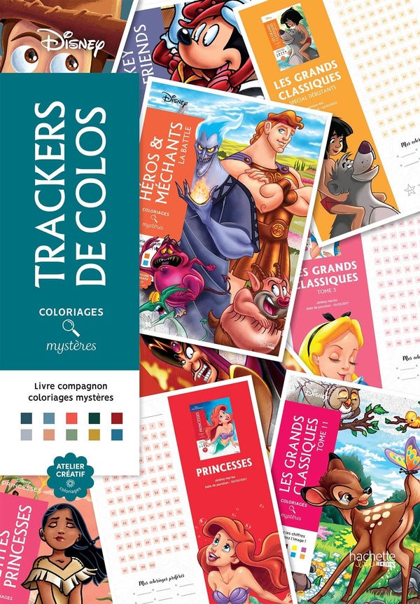LIVRE COMPAGNON - LES TRACKERS DE COLORIAGES MYSTERES DISNEY