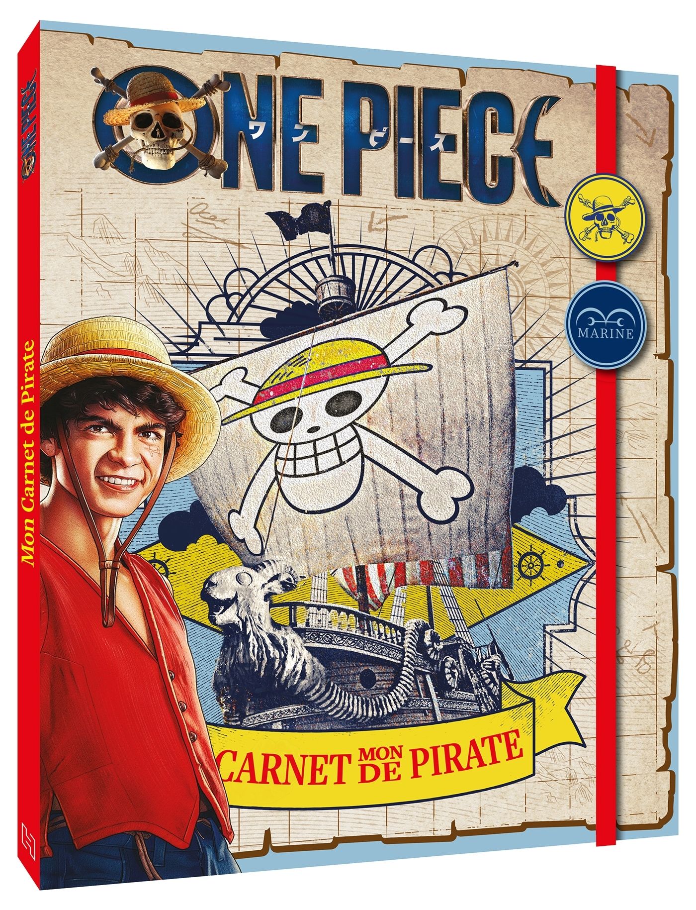 ONE PIECE - MON CARNET DE PIRATE - CARNET BADGE