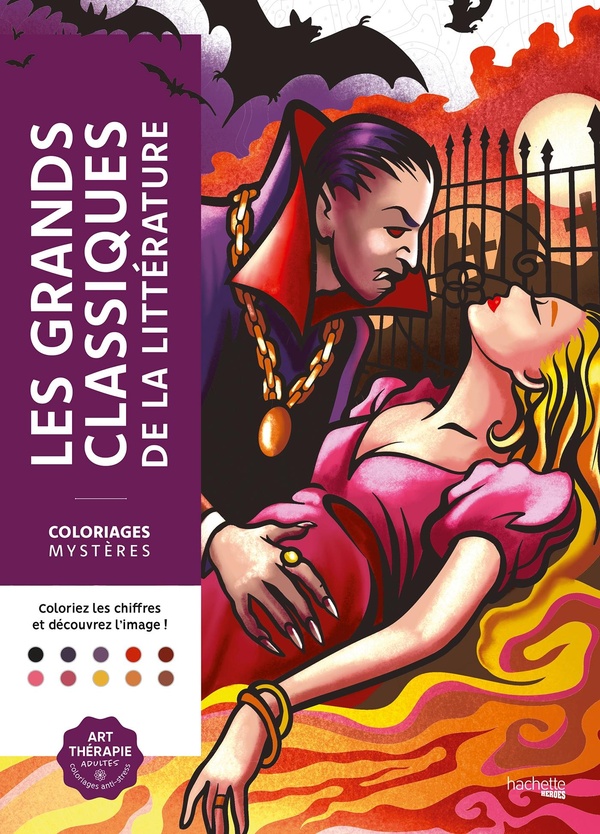 COLORIAGES MYSTERES - LES GRANDS CLASSIQUES DE LA LITTERATURE