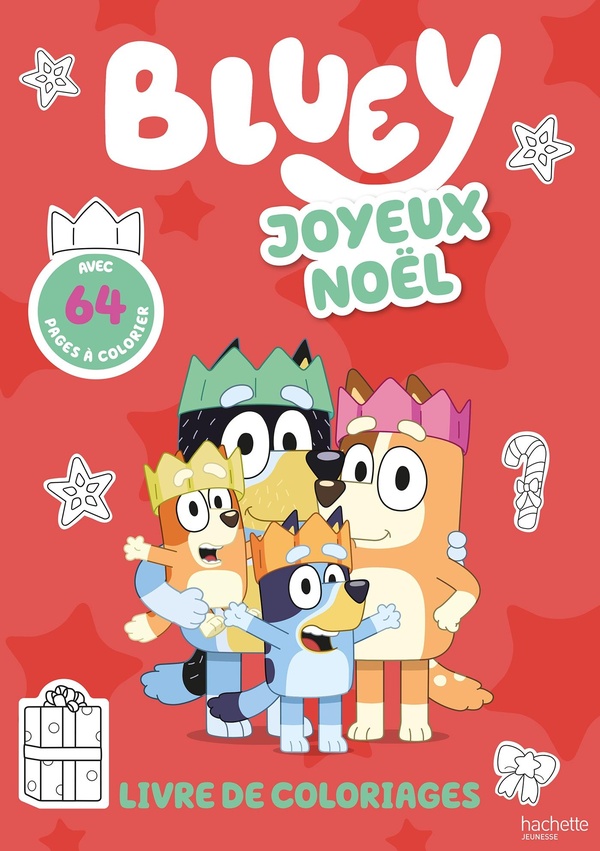 BLUEY - LIVRE DE COLORIAGES - JOYEUX NOEL