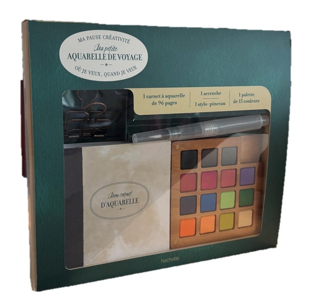 COFFRET UNE PETITE AQUARELLE DE VOYAGE