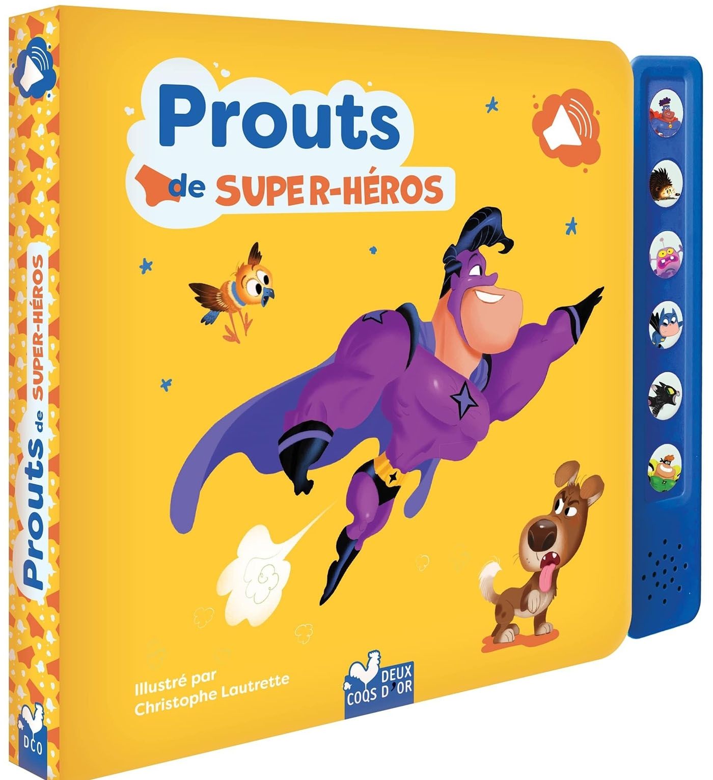 PROUTS DE SUPER HEROS - LIVRE SONORE AVEC BOITIER