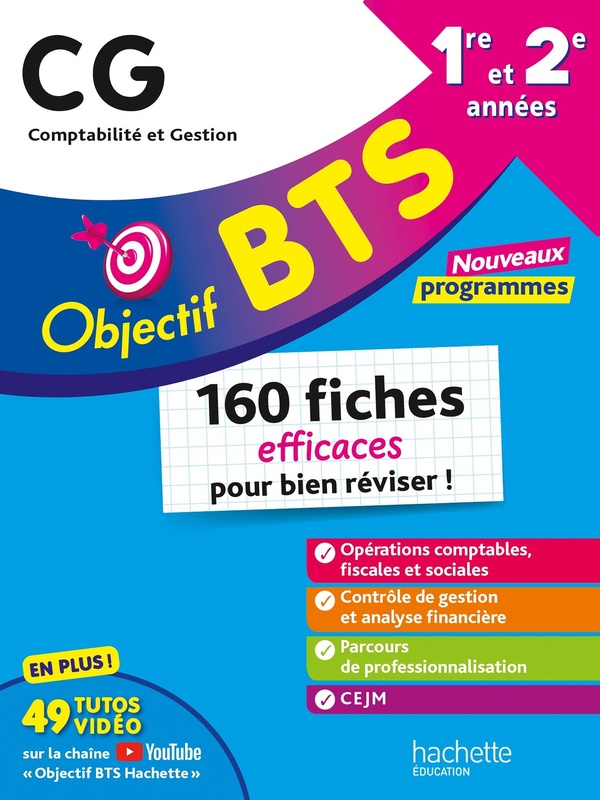 OBJECTIF BTS CG - 160 FICHES EFFICACES POUR BIEN REVISER - 2026