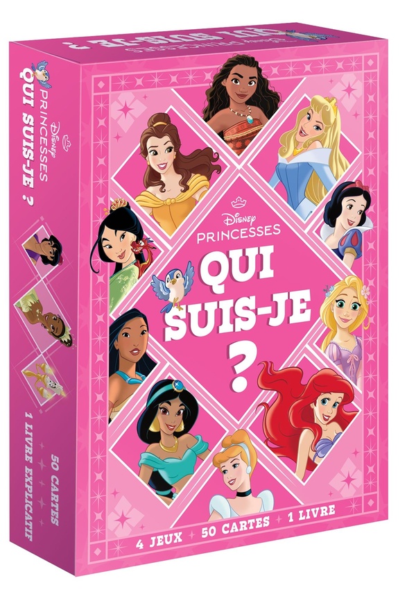DISNEY PRINCESSES - QUI SUIS-JE ? - BOITE DE JEU DE CARTES
