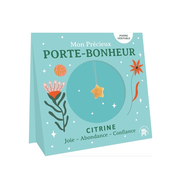MON PRECIEUX PORTE-BONHEUR - ETOILE - SERPENTINE JAUNE : JOIE, ABONDANCE, CONFIANCE