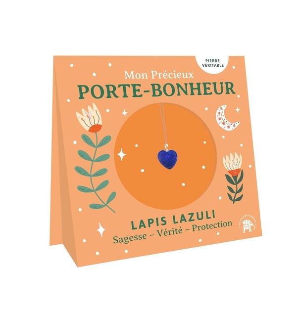 MON PRECIEUX PORTE-BONHEUR - COEUR EN LAPIS-LAZULI - COEUR EN LAPIS-LAZULI : SAGESSE, VERITE, PROTEC