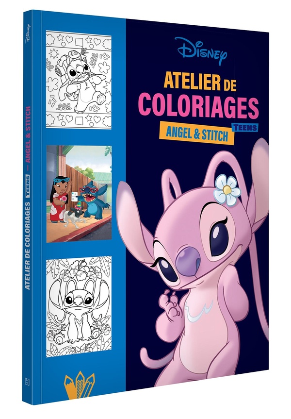 DISNEY TEENS - ATELIER DE COLORIAGES - ANGEL ET STITCH