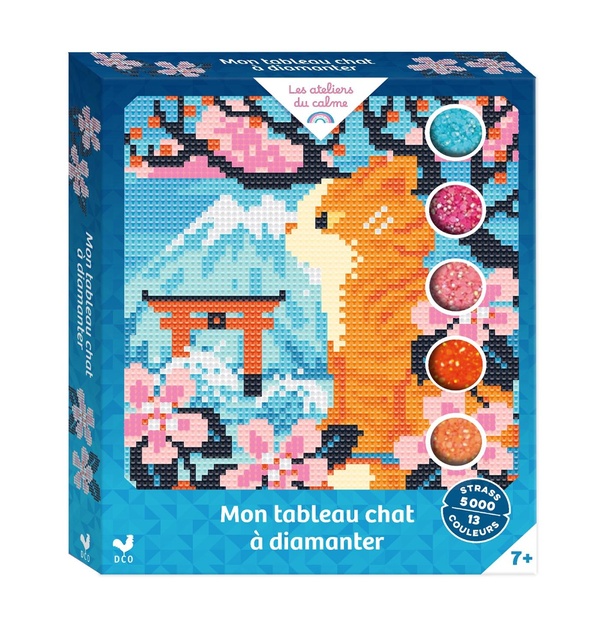 MON TABLEAU CHAT A DIAMANTER - COFFRET AVEC ACCESSOIRES