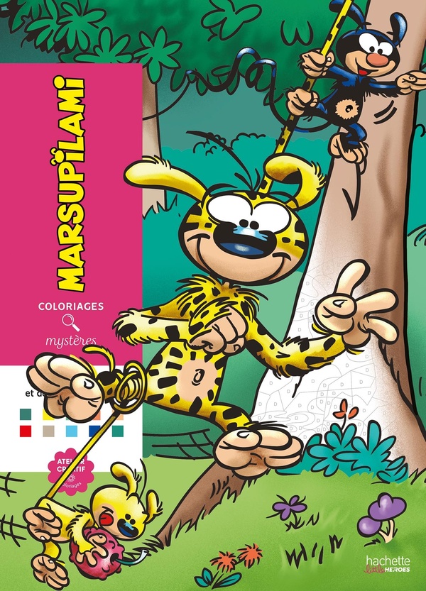 COLORIAGES MYSTERES - MARSUPILAMI - COLORIE LES CHIFFRES ET DECOUVRE L'IMAGE