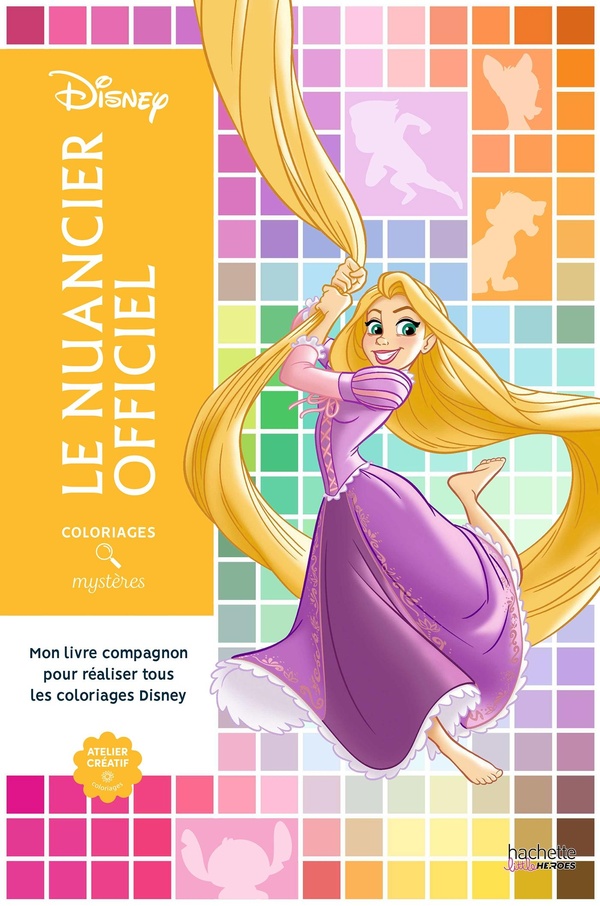 COLORIAGES MYSTERES - LIVRE COMPAGNON - NUANCIER DES PERSONNAGES DISNEY