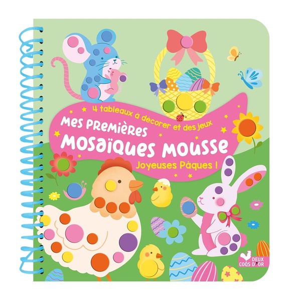 MES PREMIERES MOSAIQUES MOUSSE JOYEUSES PAQUES !