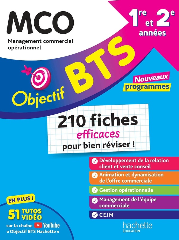 OBJECTIF BTS MCO - 210 FICHES EFFICACES POUR BIEN REVISER - 2026