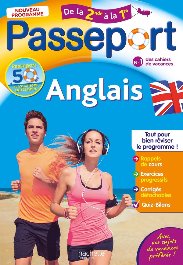 PASSEPORT ANGLAIS - DE LA 2NDE A LA 1RE - CAHIER DE VACANCES 2026