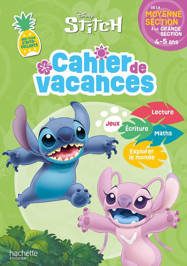DISNEY - STITCH - CAHIER DE VACANCES 2026 - DE LA MOYENNE SECTION A LA GRANDE SECTION