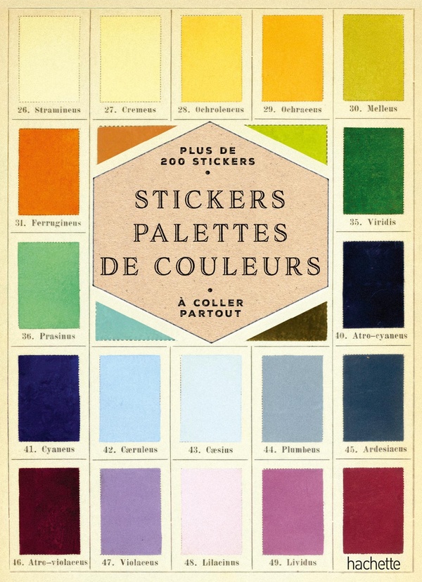 STICKERS PALETTES DE COULEURS - PLUS DE 200 STICKERS A COLLER PARTOUT