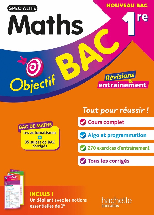 OBJECTIF BAC - SPECIALITE MATHS 1RE